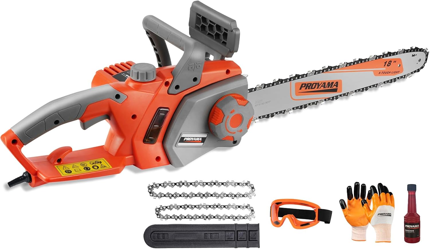 PROYAMA 15 Amp electric corded chainsaw