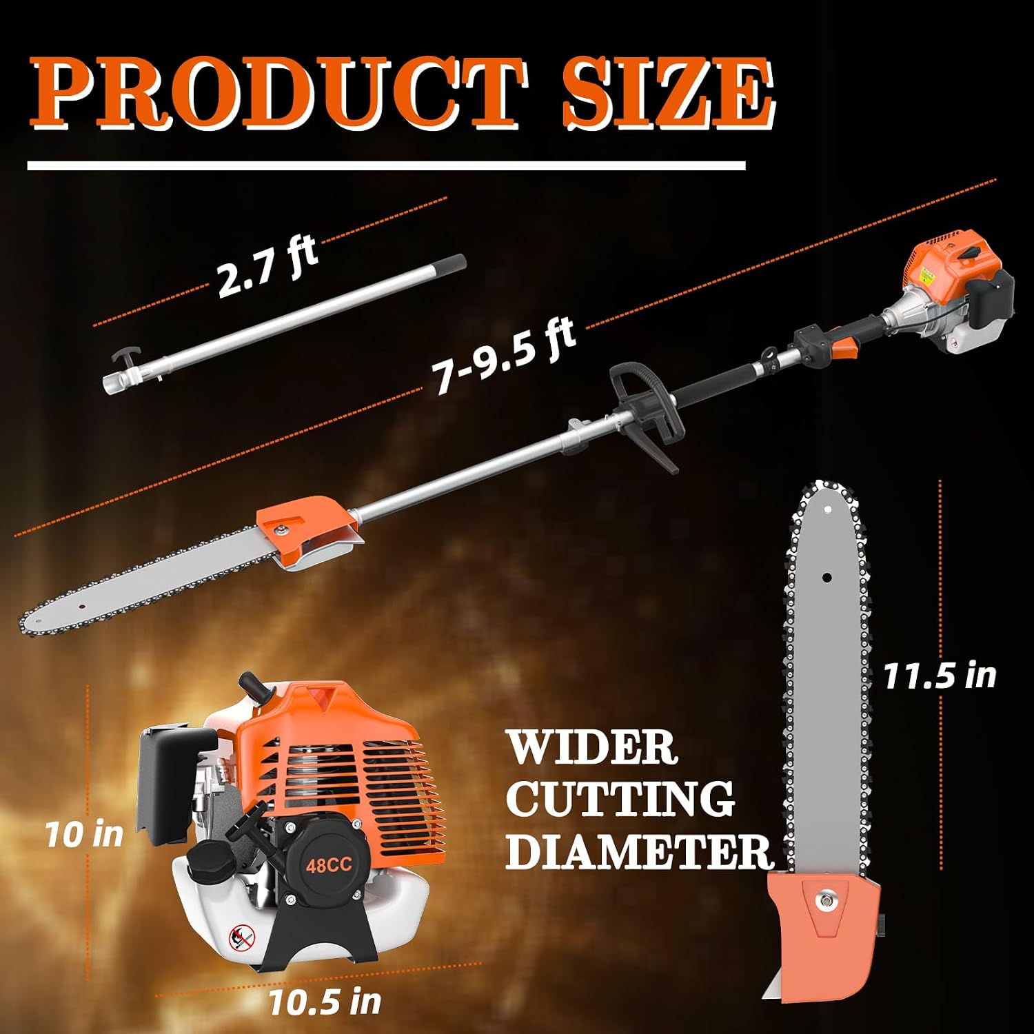 Panghuhu88 48cc gas pole saw