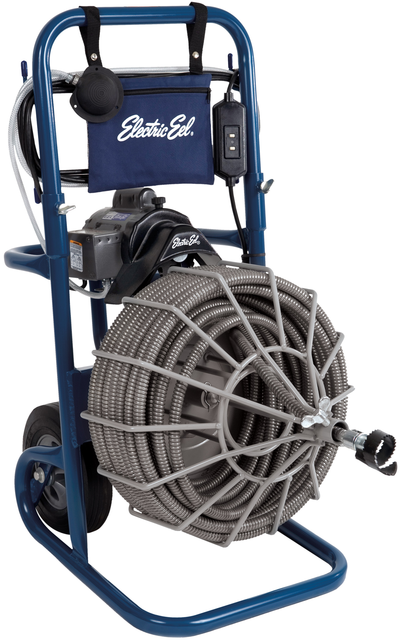 Electric Eel Model R open-cage drain cleaning machine