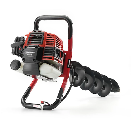 PRORUN 51.7cc one-person gas-powered earth auger with 6 inch bit